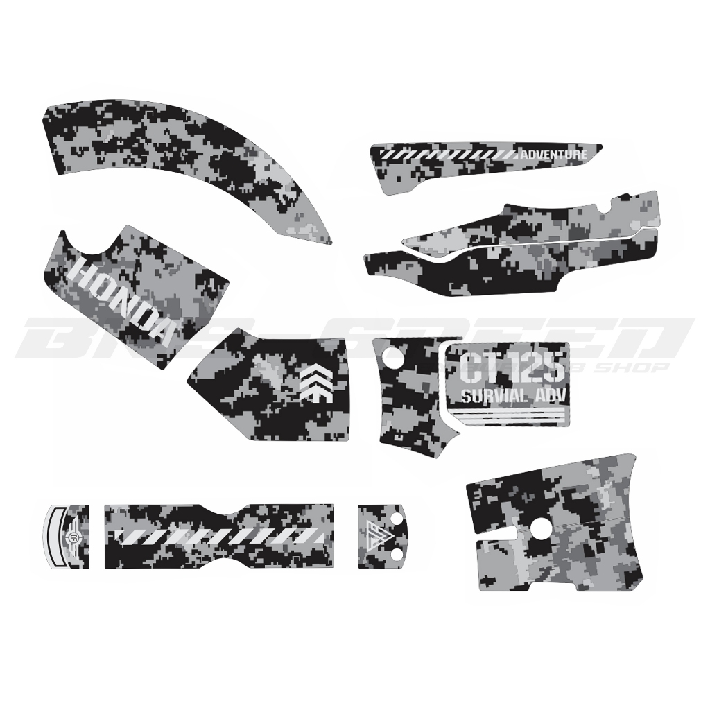 สติ๊กเกอร์ CT125 GEN1/2 ส่งเร็ว 1-3 วัน