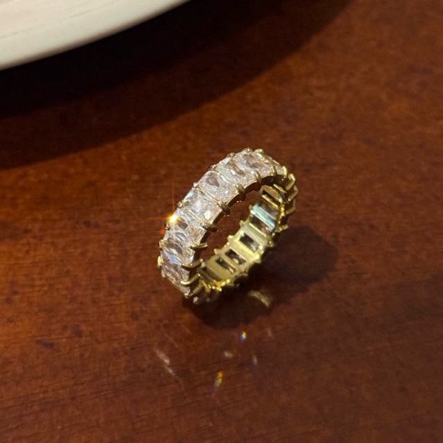 rosemary.co | dandelion ring (RM110) | แหวนเพชร แหวนออกงาน แหวนของขวัญ เครื่องประดับใส่ไปงาน ไม่ลอกไม่ดำไม่คัน(พร้อมส่ง)