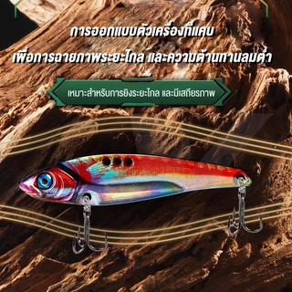 FW เหยื่อปลอม เหยื่อตกปลาประดิษฐ์ VIB 3D พิมพ์ ตกปลา โลหะ ปลอมตกปลา สปินเนอร์ หล่อยาว ช้อนจิ๊กกิ้ง