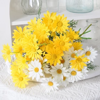ดอกเดซี่ ดอกไม้ประดิษฐ์ ดอกไม้ไหม DIY ของแต่งบ้าน ของตกแต่งสำหรับถ่ายภาพ