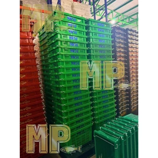 รุ่นขายดี🤩(ซื้อ10แถม1)คุ้มกว่า!! ตะกร้าผลไม้ รุ่นเหนียวพิเศษ ลังพลาสติก หูเหล็ก พร้อมส่งตรงโรงงานผลิต