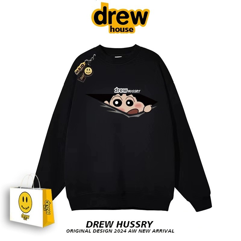 COD✅ (จัดส่งตลอด 24 ชั่วโมง)M-2xl แฟชั่นเกาหลีสีบล็อกเสื้อกันหนาวผู้ชายขนาดบวกด้านบนสบายๆหลวมเสื้อยืดแขนยาว