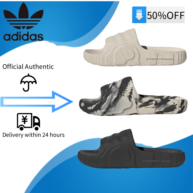 ✨100%ของแท้  adidas originals ADILETTE สบาย ทนทานต่อการสึกหรอ รองเท้าแตะ แบบผู้ชายและผู้หญิง