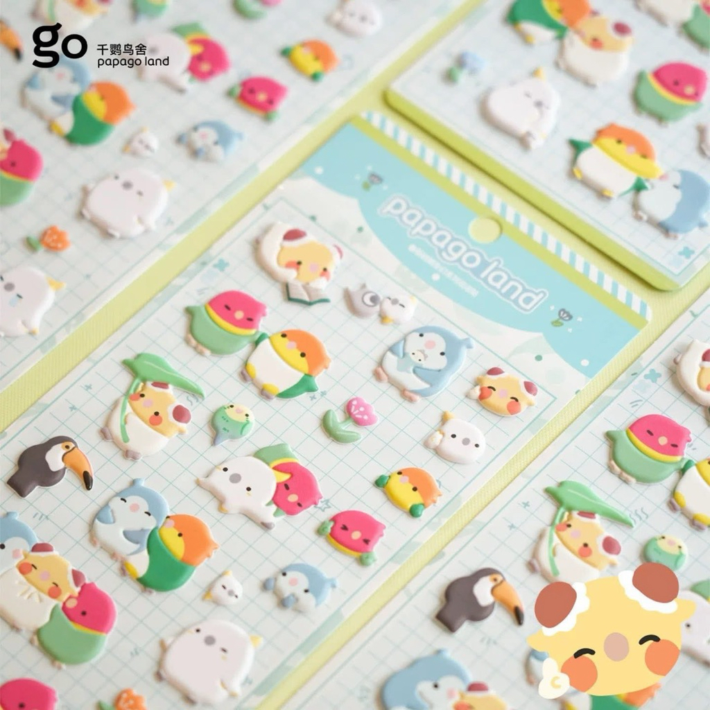 🤎พร้อมส่ง🤍 ของสะสมนก สติกเกอร์นกสุดคิ้วท์ เอาไปแปะเคส แปะแก้ว แปะคีย์บอร์ด