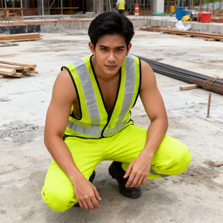 F07 เสื้อเซฟตี้ เสื้อกั๊กสะท้อนแสง วัสดุสะท้อนแสงรอบด้าน 360 องศา ใช้ในงานขนส่ง สถานที่ก่อสร้าง และสถานที่อื่นๆ