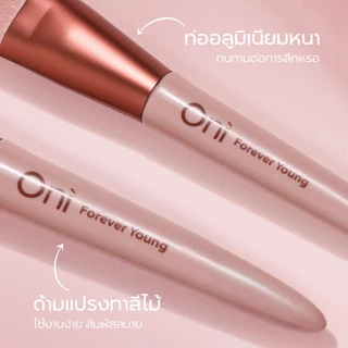 Oni Makeup Brush Set 10 Pcs Foundation Concealers Eye Shadows Make Up Brush,Eyeliner Brushes(Smoky Rose) แปรงแต่งหนา