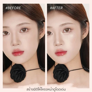 (ขนาดเล็ก)ไฮไลท์พาเลต หัวสิงโต เนื้อเนียนละเอียด วิ้งสวยแบบโคมไฟ หน้าวาวผ่อง โครงหน้าชัด ติดทนนาน กันน้ำ กันเหงื่อ