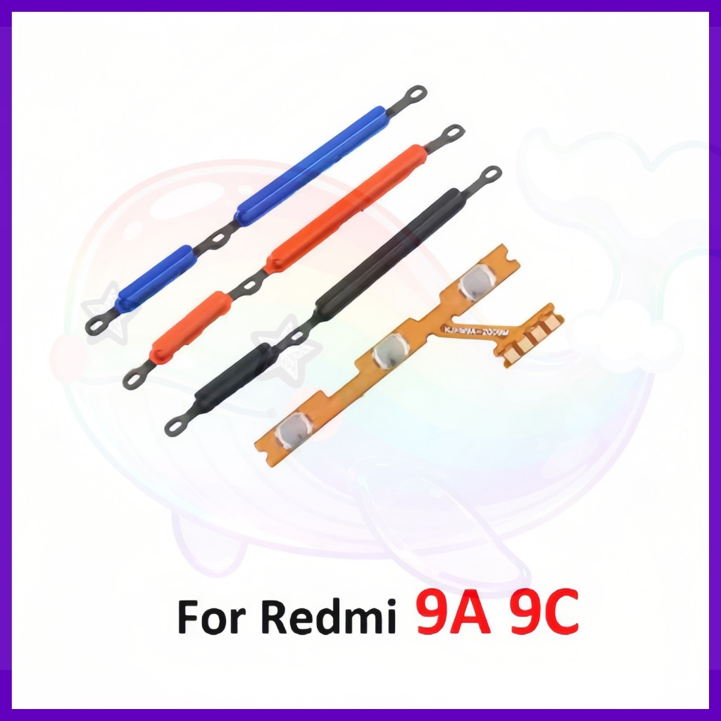 แพรปุ่มสวิตปิดเปิด ปุ่มเปิดปิด ปุ่มเปิดเสียง ปุ่มสวิตช์นอก สําหรับ Xiaomi Redmi 9A 9C