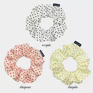 cute.studio• polka dot ยางมัดผม ผ้าคอตตอนเนื้อดี