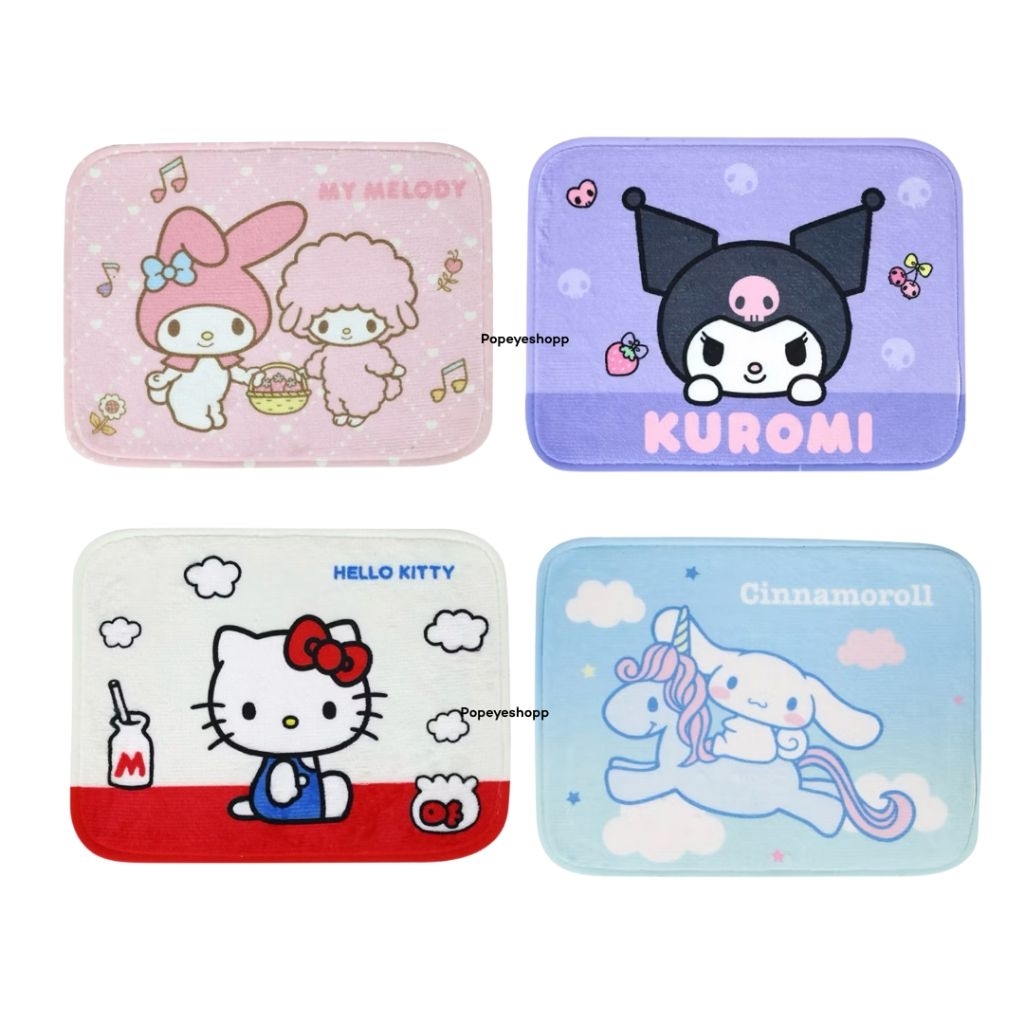 📌ส่งด่วน📌 พรมMomento x Sanrio ซานริโอ้ พรมเช็ดเท้า ซานริโอ ขนาด 30X40 ซม. คิตตี้ คุโรมิ มายเมโลดี้ kitty kuromi mymelody