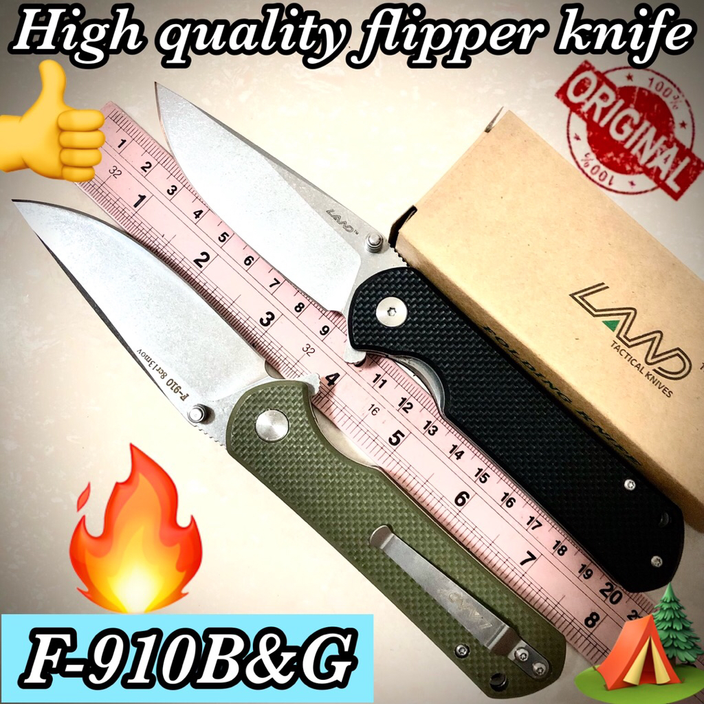 High quality flipper knife Land F-910B&G for collection and camping 🏕️