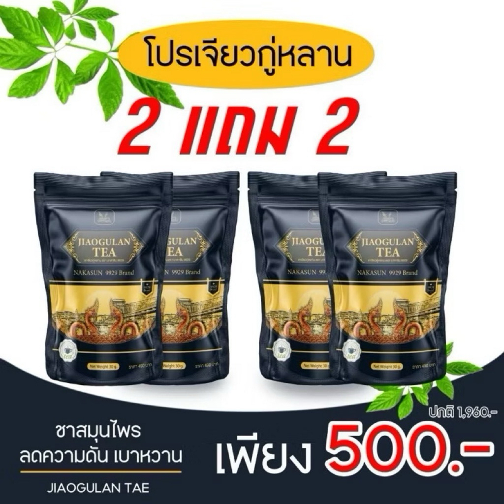 📍นาคาซัน ชาเจียวกู่หลาน แท้ ส่งไว  NAKASUN -9929