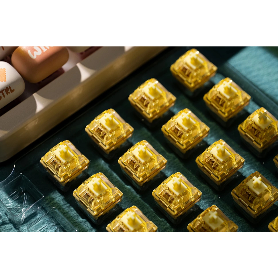 สวิตช์ AKKO V.5 Creamy Yellow Pro Switch Linear สวิตช์คีย์บอร์ด Switch สำหรับ Mechanical Keyboard รูปที่ 3