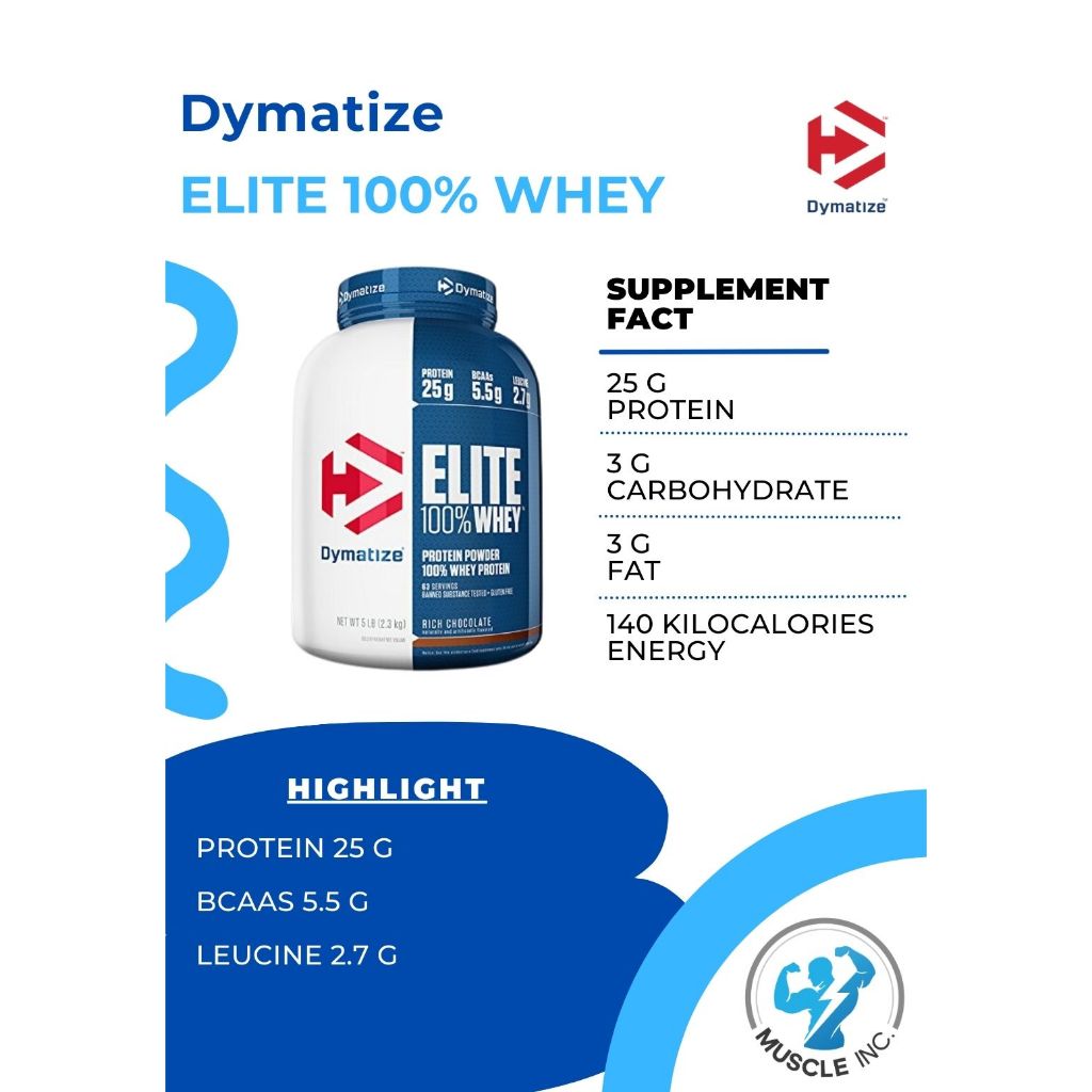 Dymatize Nutrition- Elite Whey Protein ขนาด 5lb พร้อมส่ง!! รูปที่ 2