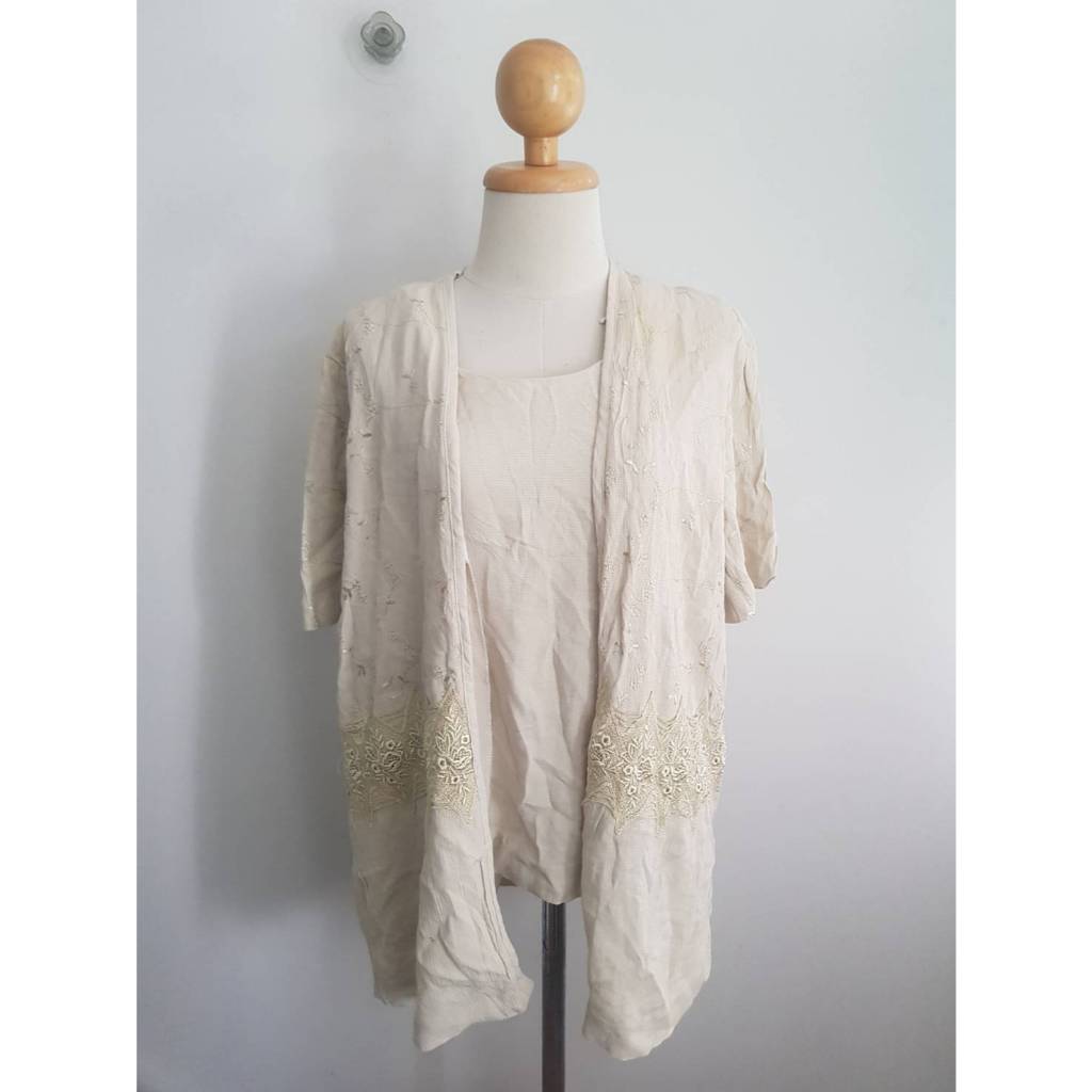 BRB-009เสื้อคอตตอนเรย่อน 2in1 R&M งาน U.S.A. 46/25