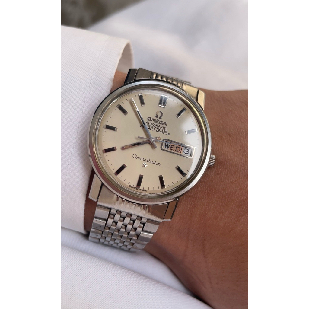 Omega Constellation (พร้อมโอนมีราคาพิเศษ) รุ่น หอดูดาว Day-Date วันที่กระตุก big size 36mm
