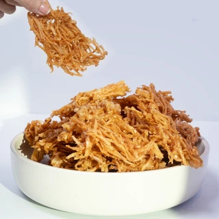 เห็ดทอดอบกรอบ ขนาด 100 กรัม แบบซอง เห็ดเข็มทอง แซ่บปะล้ำปะเหลือ
