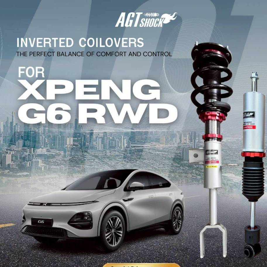 โช๊คอัพ AGT SHOCK หน้า-หลัง สตรัทปรับโหลดสูง–ต่ำ สำหรับ XPENG G6 RWD 2023+(CS574)