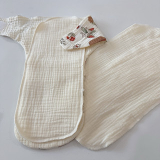 ผ้ารองซับกางเกงผ้าอ้อม หนา8 ชั้น ผ้ามัสลินย่นออแกนิค นุ่มสบา…