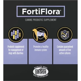 fortiflora proplan 1กล่อง 30ซอง ปรับสมดุลลำไส้ ท้องเสีย อาหารเสริมสำหรับสุนัขและแมว