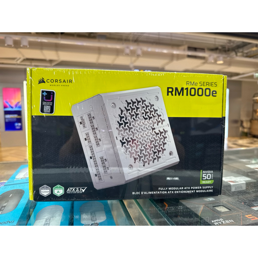 POWER SUPPLY CORSAIR RM1000E – 1000W CYBENETICS GOLD WHITE ATX (CP-9020294-NA)