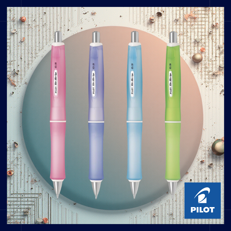 PILOT Dr. Grip G-Spec Frost Color Series 0.5mm Mechanical Pencil - Frost Green, Soft Blue, Blue /SAL