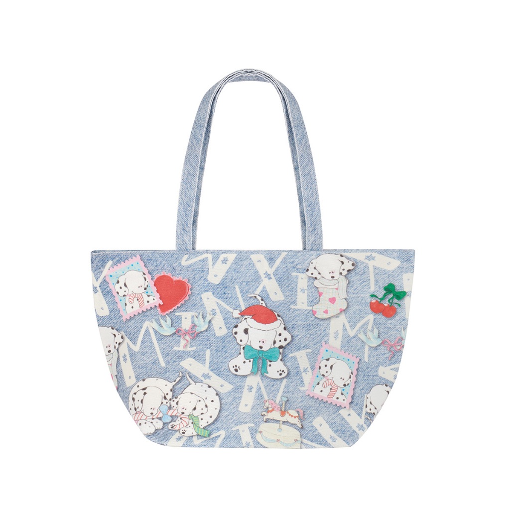 Pupmas tote bag กระเป๋าผ้าลายน้องหมา x คริสต์มาส