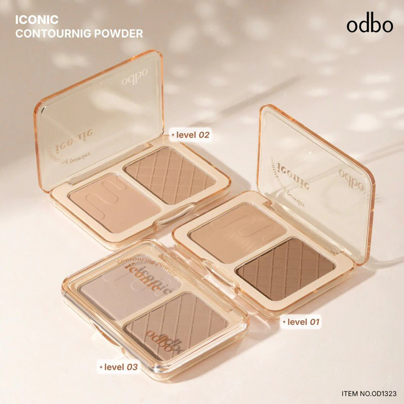 ODBO ICONIC CONTOURING POWDER โอดีบีโอ คอนทรัวริ่ง พาวเดอร์ OD1323