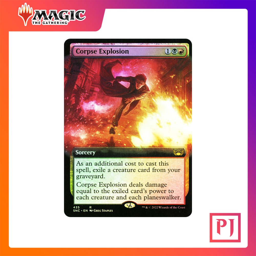 [MTG] Corpse Explosion (Extended Art) [SNC] [MULTI] [RARE] [FOIL] [ENG] (การ์ดเมจิค / Magic the Gathering)