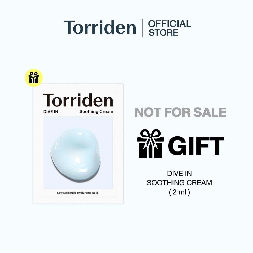 [Free Gift] Torriden Dive In Hyaluronic Acid Soothing Cream (2ml)