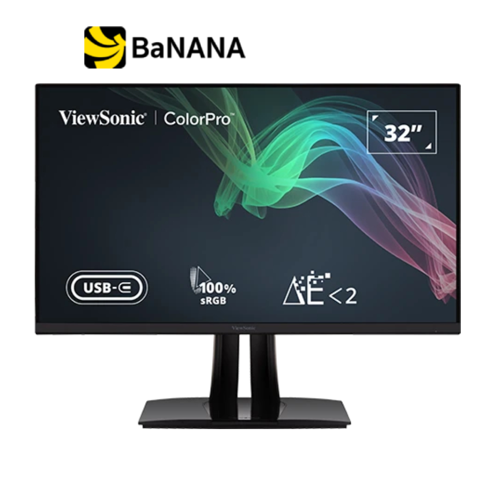 จอมอนิเตอร์ VIEWSONIC VP3256-4K (IPS 4K 60Hz USB-C 60W Pivot) by Banana IT