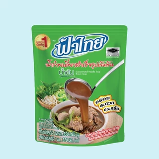 FaThai ฟ้าไทย น้ำก๋วยเตี๋ยวสำเร็จรูปเข้มข้น น้ำข้น 350 กรัม (1 ซอง)
