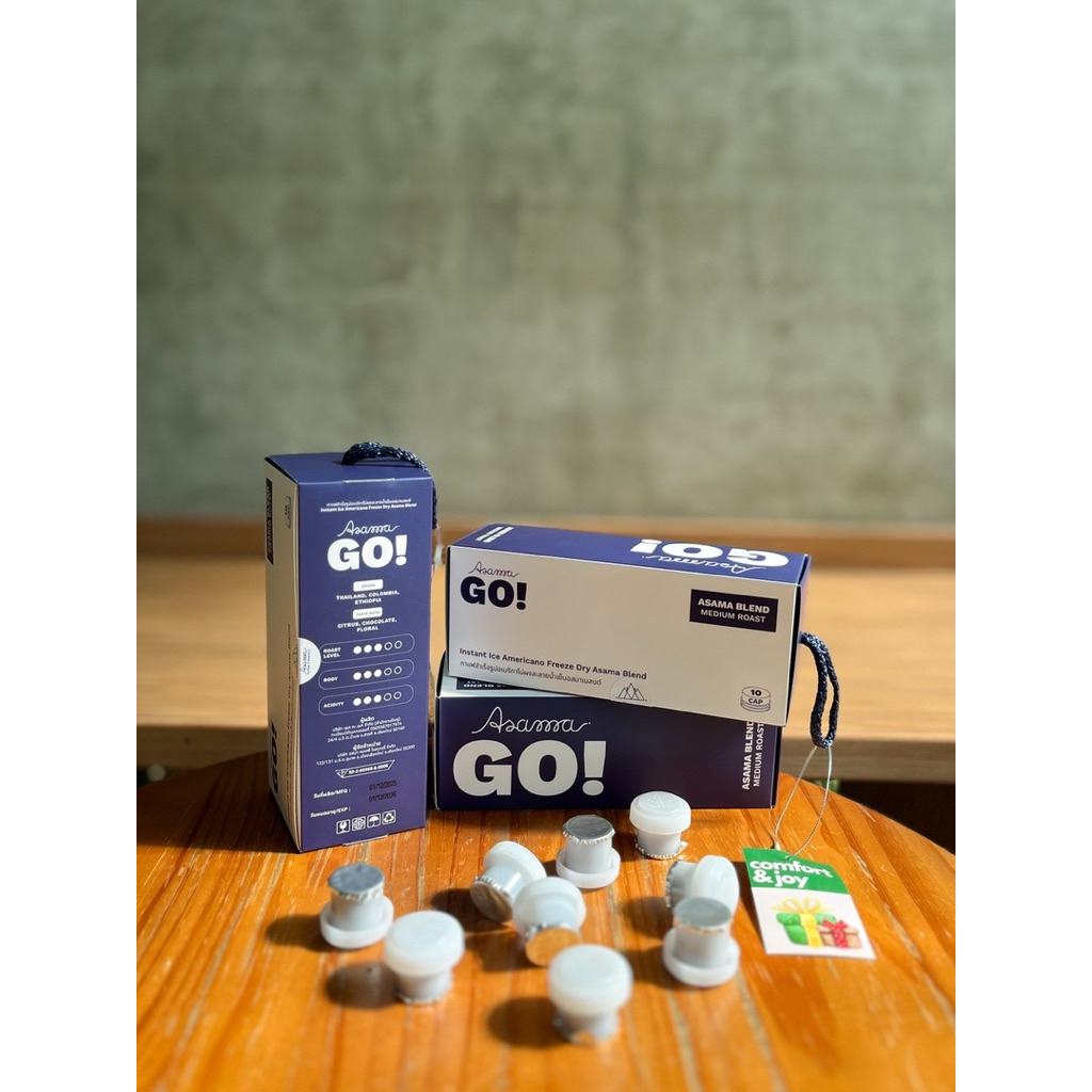 Asama Go! กาแฟสำเร็จรูปอเมริกาโน่ผงละลายน้ําเย็นอสมาเบลนด์ Instant Ice Americano Freeze Dry Asama Blend