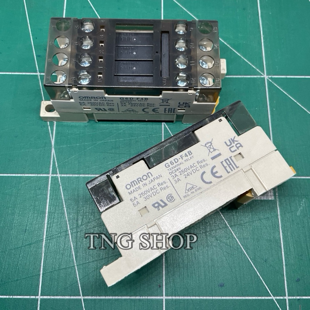 รีเลย์  G6D-F4B  DC24V TERMINAL RELAY ช็อกเก็บตรีเลย์ หน้าคอนแทค 5A 250VAC 5A 30VDC