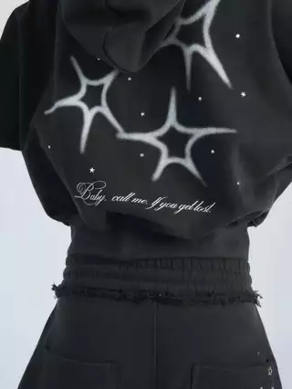Call Me / Hoodie & Long Sweat Pant / Charcoal ( เสื้อฮู้ดดี้และกางเกงสเวตแพนท์ )
