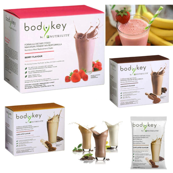 Amway Bodykey สูตรใหม่ 14 ซอง 714g ช็อปไทย/มาเลเซีย (อาหารทดแทนมื้ออาหาร)