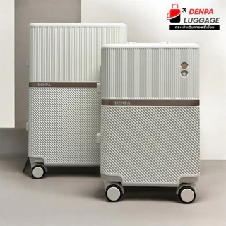 [แบรนด์แท้ มีศูนย์บริการ] DENPA Luggagae กระเป๋าเดินทาง รุ่น Aluminum ระบบล็อค TSA วัสดุ PC 100%