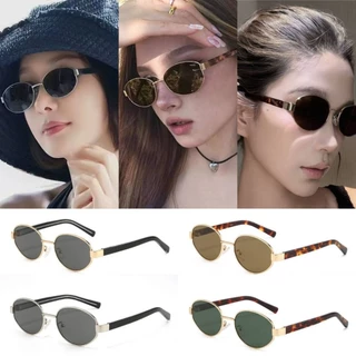 แว่นกันแดดทรงรีวินเทจ Retro Oval Classic เลนส์กัน UV400 สไตล์เกาหลี มินิมอล ผู้หญิงผู้ชายใส่ได้ เบา สบาย แฟชั่นคลาสสิค