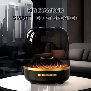 BIG DIAMOND ลำโพงบลูทูธ 360° ระยะเสียงสเตอริโอรอบทิศทาง เสียงสเตอริโอแบบเต็มย่านความถี่ เทคโนโลยี Bluetooth 5.3 คุณภาพสู
