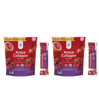 ( 1 แถม 1 ) ได้ 60 ซอง อารยาคอลลาเจน Araya collagen Mix Plus อารยา คอลลาเจน