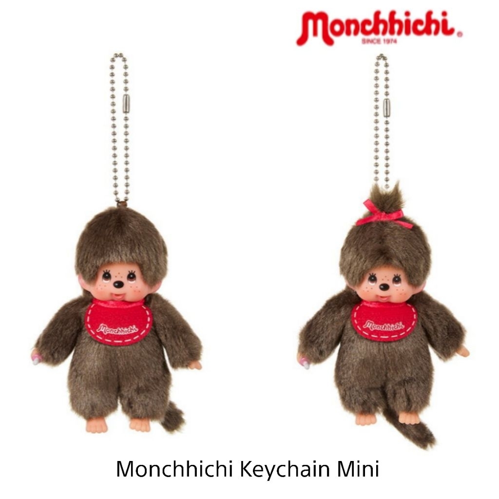 ของแท้จากญี่ปุ่น🇯🇵 พวงกุญแจ Monchhichi Keycjain Mini  ม่อนชิชิจิ๋ว 10 cm