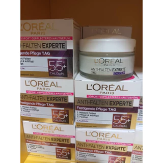 L’oreal Paris Anti-Falten Experte stärkende Pflege ขนาด 50ml ครีมบำรุง วัย 55ปี แท้100%