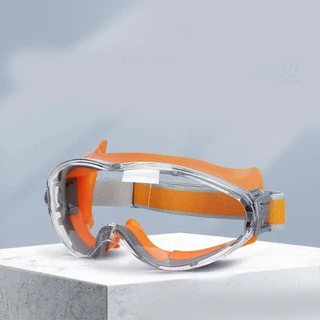 แว่นเซฟตี้ safety แว่นกันลม วัสดุPVC อเนกประสงค์ แว่นตางานก่อสร้าง เลนส์ใส มีขนาดใหญ่ ใส่สบาย