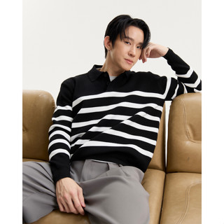 REEVE COZY STRIVE - เสื้อแขนยาวลายทาง ผ้าKnit