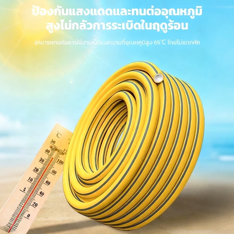 💦ไม่ต้องติดตั้ง💦ชุดอุปกรณ์สายยางรดน้ำต้นไม้ ชุดอุปกรณ์หัวฉีดน้ำ ม้วนสายยางรดน้ำ 10โหมดการพ่นน้ำ รดน้ำต้นไม้ - รูปที่ 4