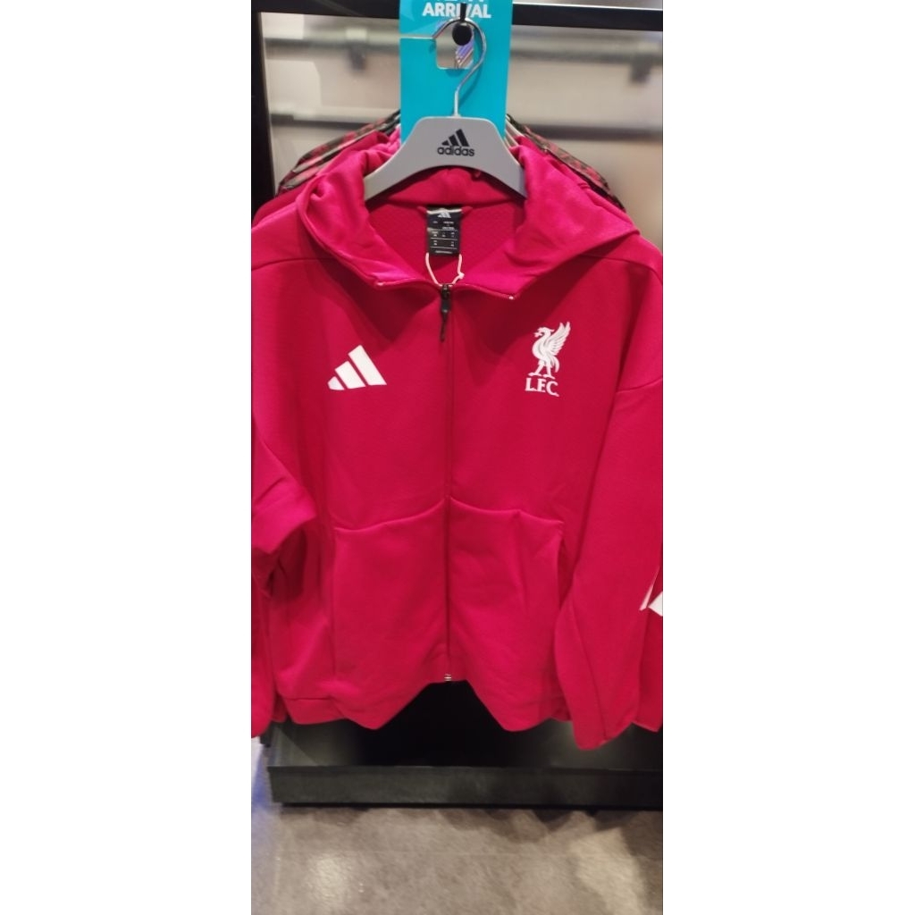 เสื้อ Jacket Hood ฟุตบอลลิเวอร์พูล Adidas Liverpool Z.N.E Anthem YNWA 2025/26 ของแท้ มือ1 ป้ายไทย