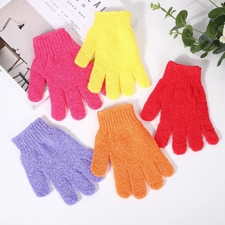 SoftLux Shower Gloves ถุงมืออาบน้ำสครับผิวนุ่ม ถุงมือสปาอาบน้ำเนื้อฟูนุ่ม สร้างฟองเร็ว ขัดผิวนุ่มลื่น ขัดสะอาดสบายผิว