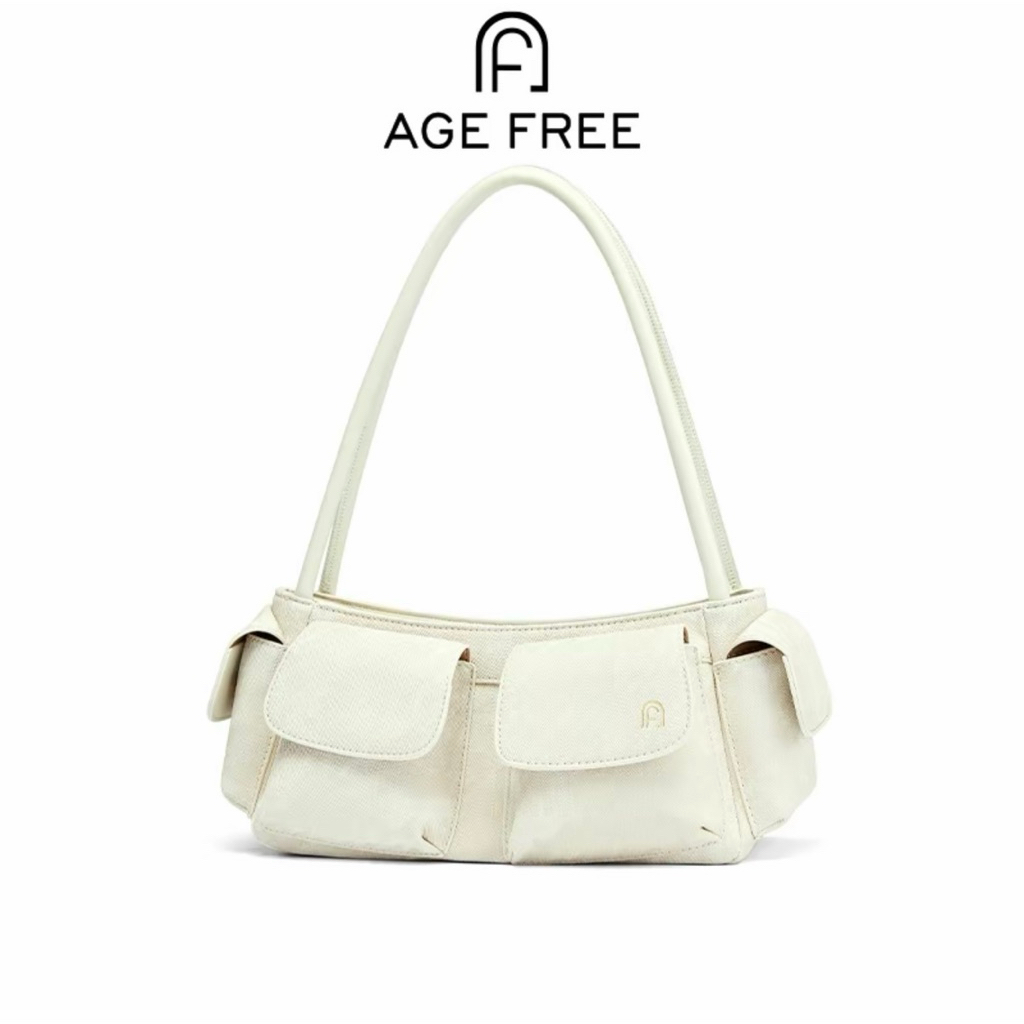 AGE FREE กระเป๋าแฟชั่น สีขาว (ใหม่มาก)