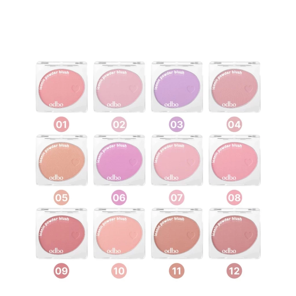 Odbo Iconic Powder Blush od1325 โอดีบีโอ ไอโคนิค พาวเดอร์ บลัช ขนาด 4.2กรัม