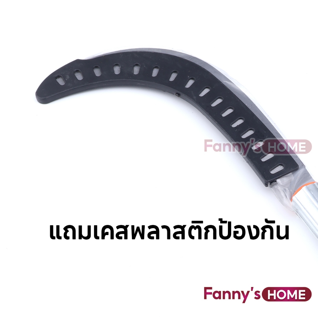เคียว102CM เคียวเหล็กแมงกานีส มีดด้ามยาว ขอบคม ด้ามจับกันลื่น ใบมีดโค้ง แข็งแรงทนทาน ตัดแต่งกิ่งได้ในคราวเดีย เคียวทำสวน - รูปที่ 4